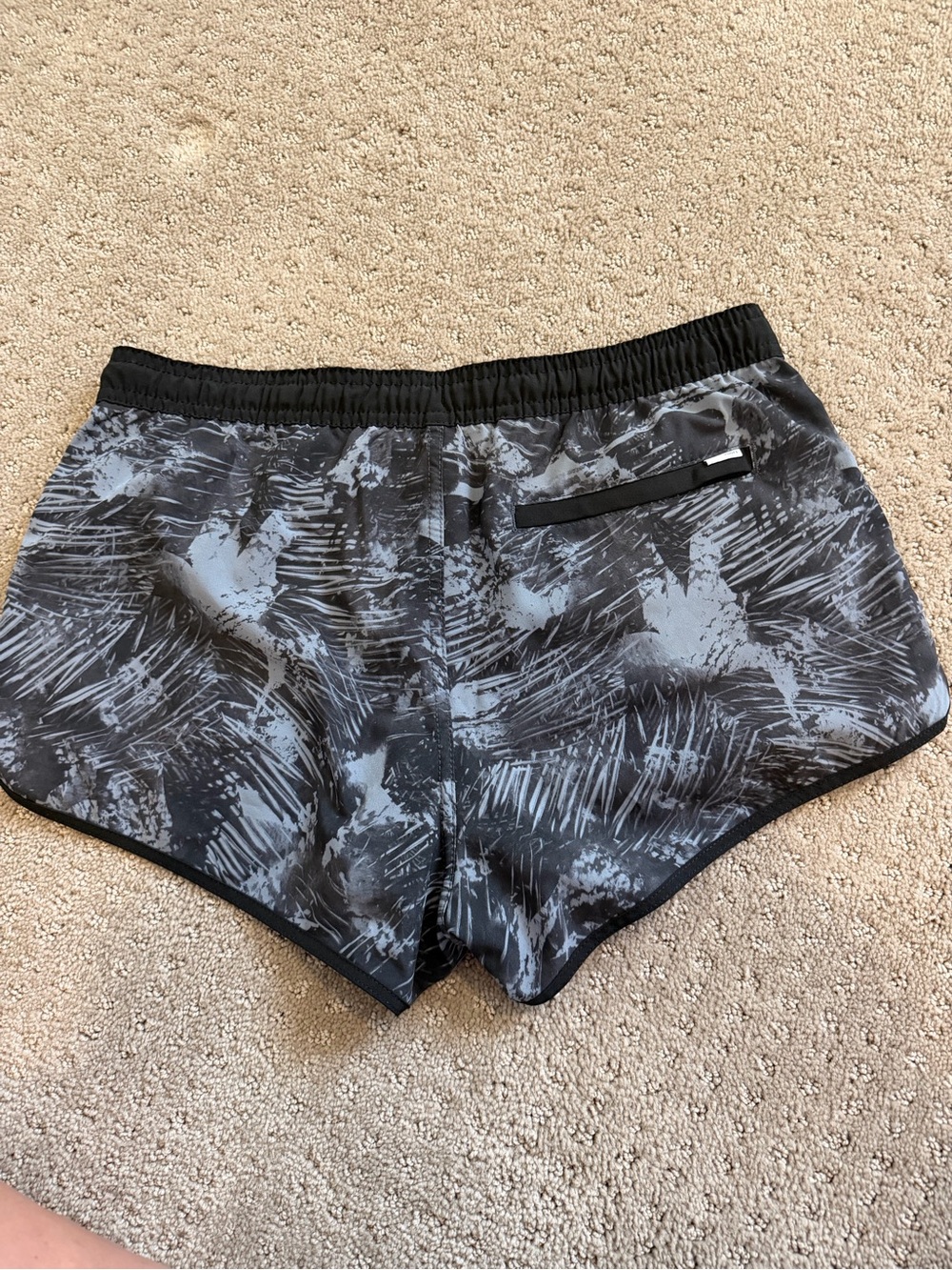 Vuori Black & Gray Printed Athletic Shorts with Drawstring - Picture 5 of 7